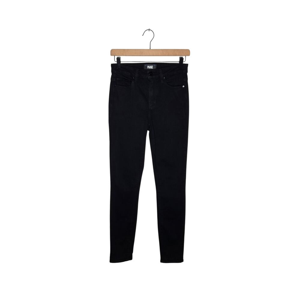 PAIGE Hoxton Ankle Jeans Black Shadow Size 25